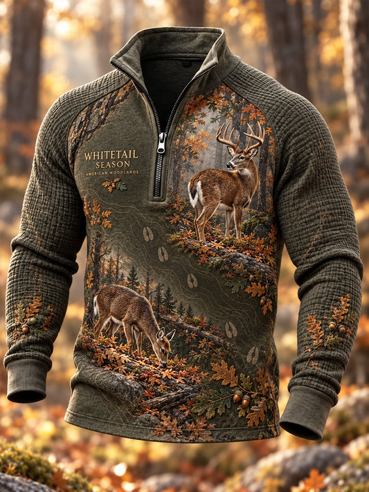 Men's Hunting Season In The United States Zip-Up Hoodie