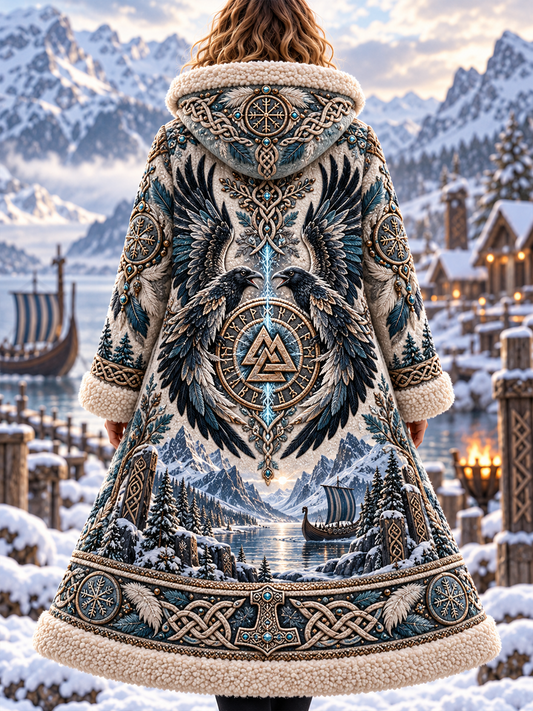 Women's Viking Art Flannel Jacket