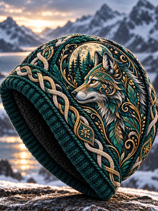 Unisex Nordic Autumn And Winter Animals Print Hat