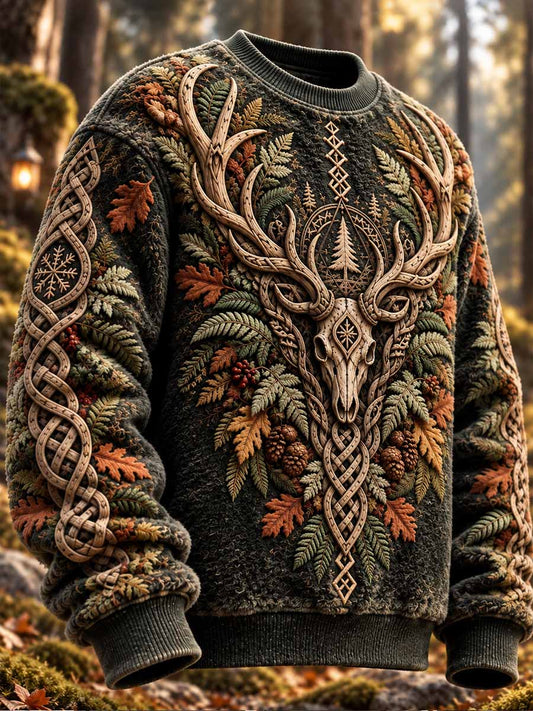 Men's Nordic Reindeer Print Sweatshirt