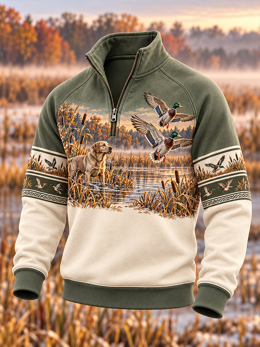 Men's Hunting Season In The United States  Zip-Up Hoodie