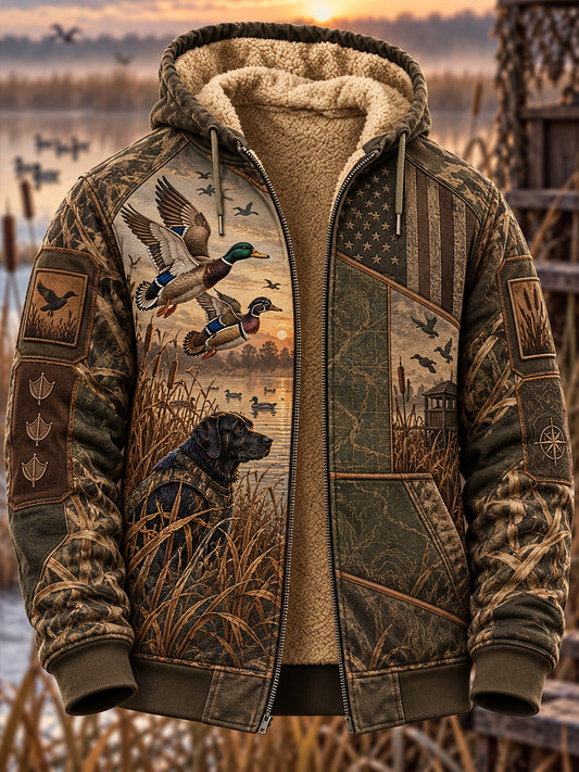 Men's  Hunting Season In The United States Composite Fleece Jacket