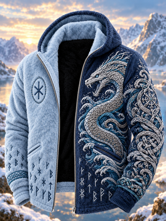 Men's Viking Art Composite Fleece Jacket