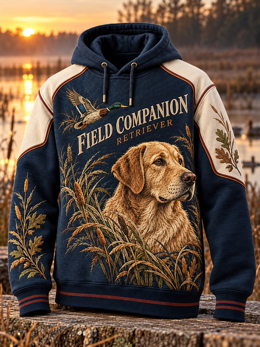 Men's Hunting Season in the United States Oversized Drop-Shoulder Hoodie with Pockets