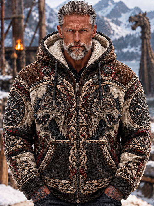 Men's Viking Art Flannel Jacket
