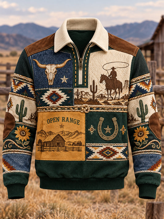 Western Cowboy Art Sweatshirt